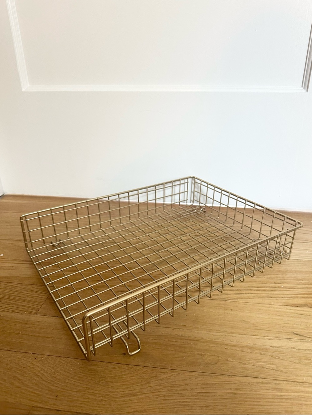 Grid Wire Letter Tray - Gold